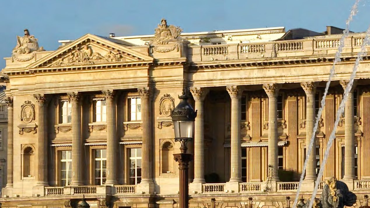 Façade of the Hôtel de Crillon, Place de la Concorde